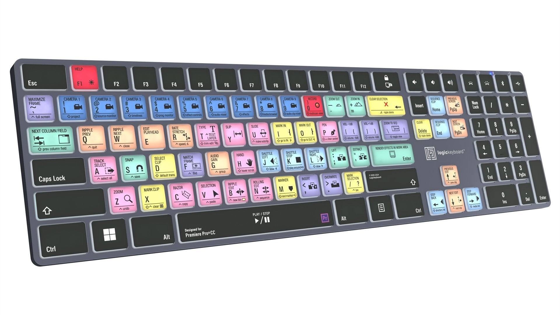 EAN 5707795023256 - Logickeyboard KB-PPROCC-TPC teclado Hogar / Oficina USB + Bluetooth QWERTY Francés Negro imagen 3