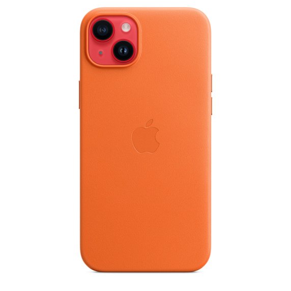 Apple Funda Iphone 14 Plus Leather Case Con Magsafe - Orange