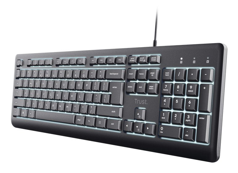Teclado Trust Primo Con Iluminacion Usb 2.0 Color Negro
