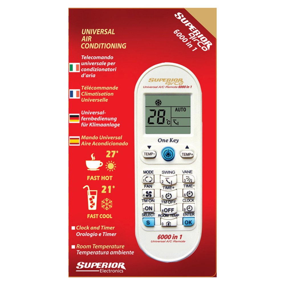 Superior Airco 6000 Mando A Distancia Ir Inalámbrico Aire Acondicionado Botones