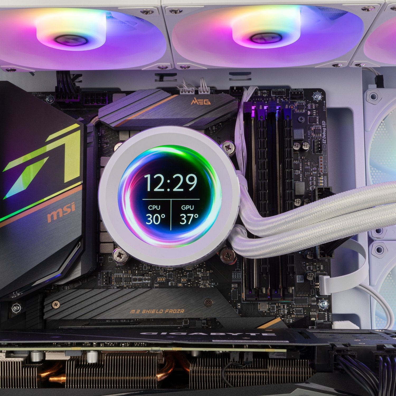 EAN 8436587975059 - NOX Hummer X-360 LCD Procesador Refrigerador de aire 12 cm Blanco 1 pieza(s) imagen 6