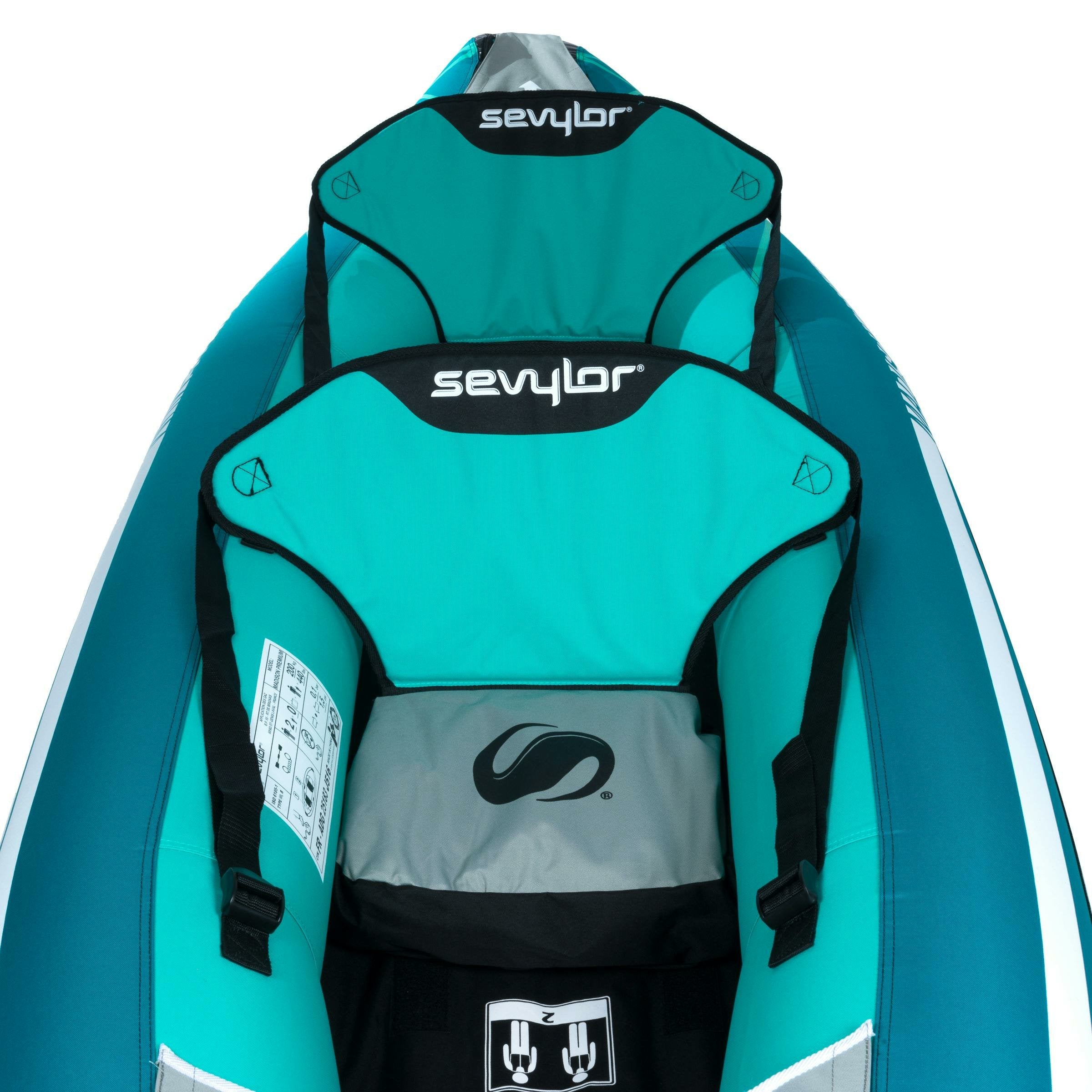 EAN 3138522089542 - Sevylor Madison 2 personas(s) Negro, Turquesa Kayak de aguas bravas imagen 4