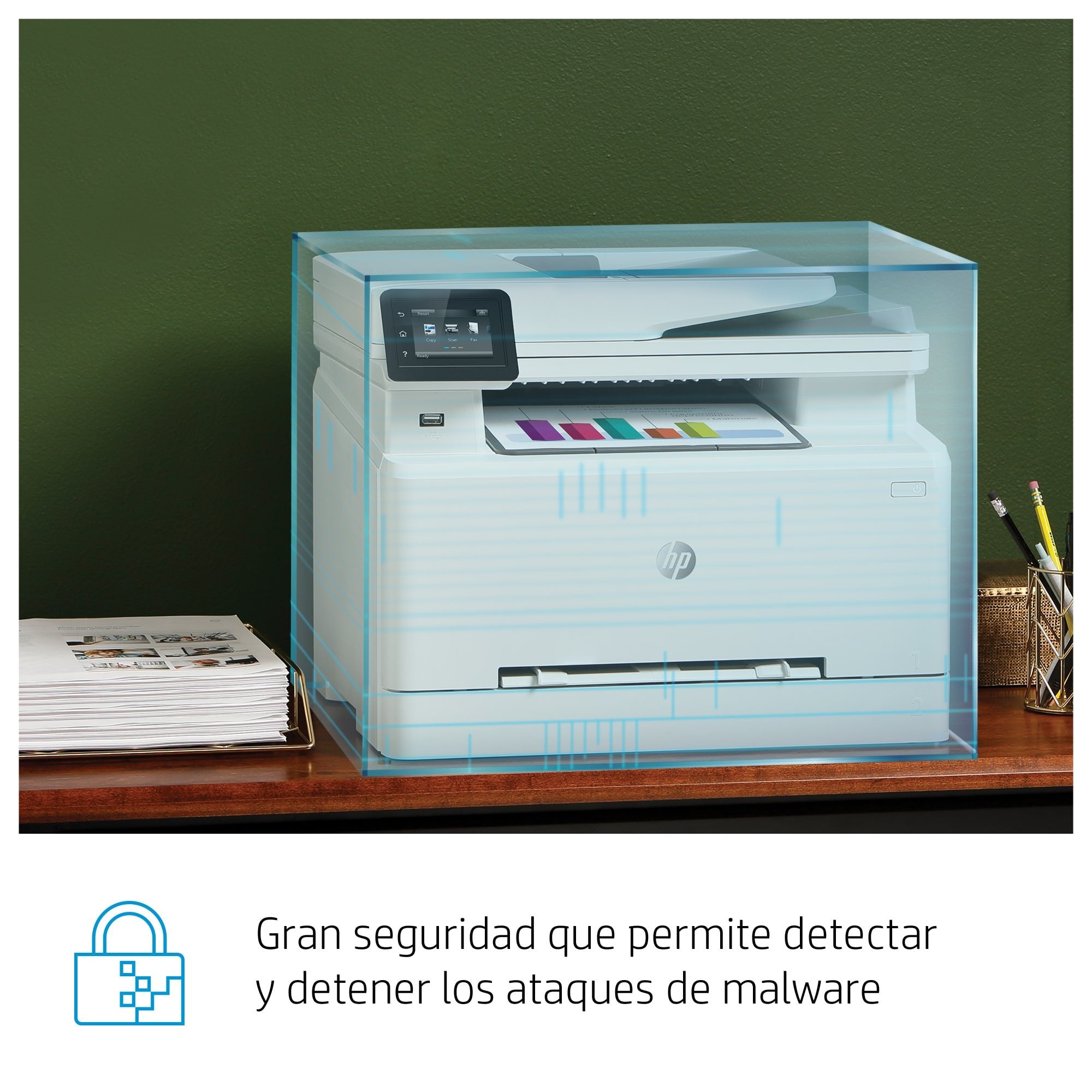 Multifunción Láser Color Hp Láserjet Pro M283fdw Wifi Fax Dúplex Blanca