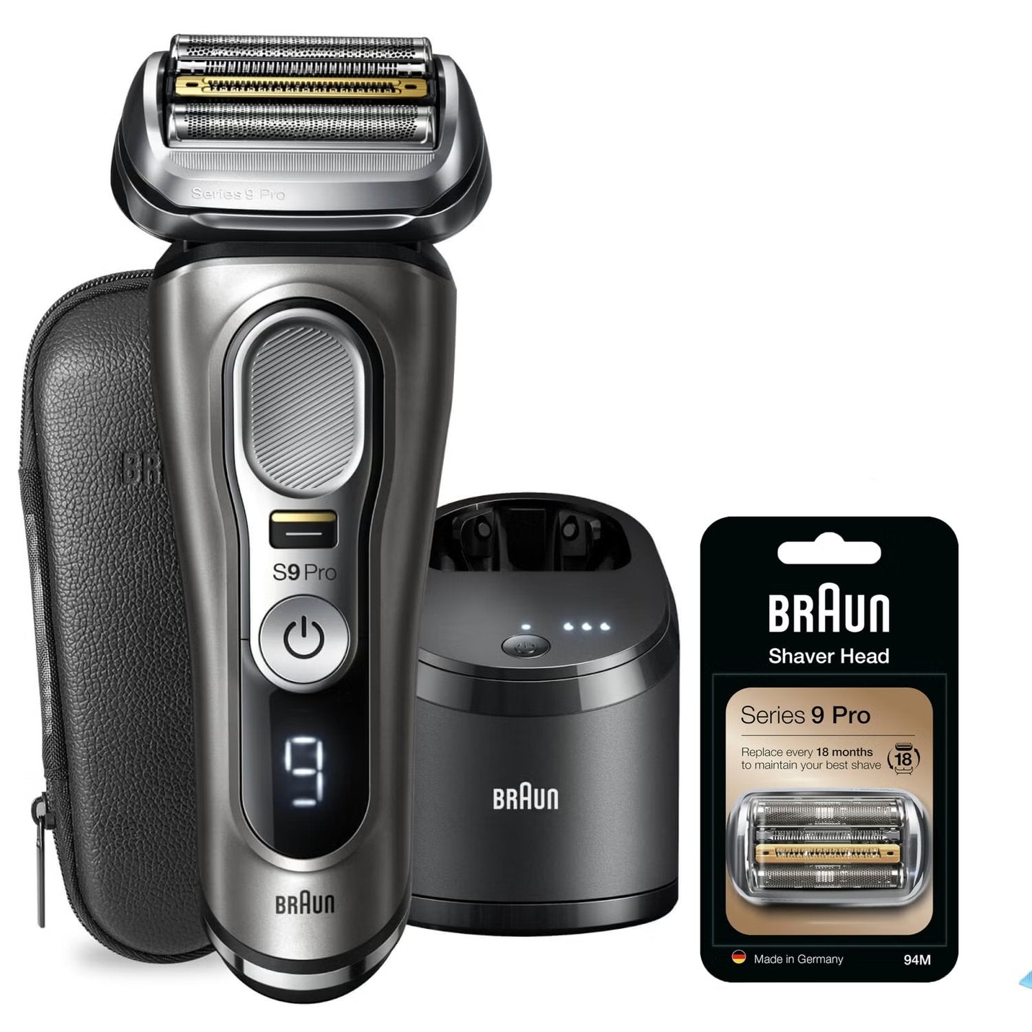 EAN 8700216020206 - Braun Series 9 Pro 9465cc Máquina de afeitar de láminas Recortadora Negro, Plata imagen 1