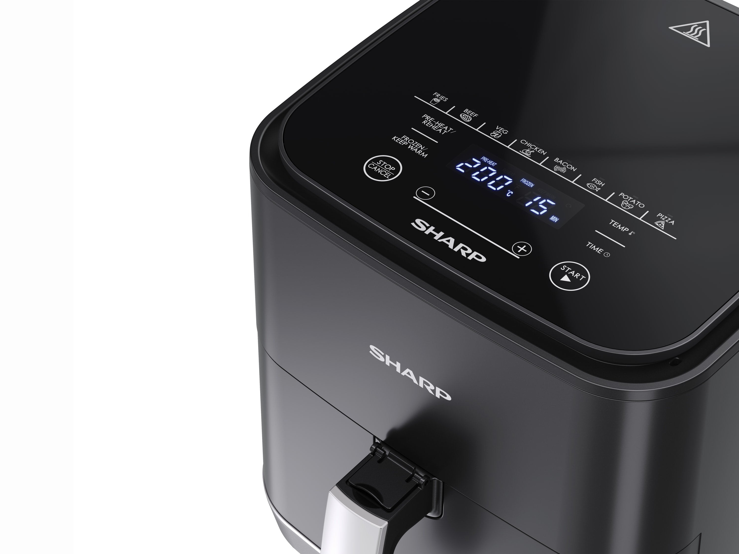 EAN 4550556103541 - Sharp AF-GS552AE-B Sencillo 5,5 L Independiente 1650 W Freidora de aire caliente Negro, Plata imagen 3