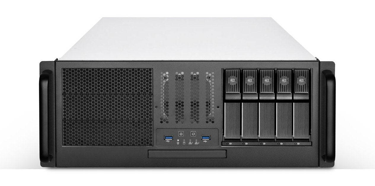 Silverstone Sst-Rm41-H08, Chasis Servidor Con Factor De Forma 4u, 5 X 3,5Cambiables En Caliente Y 3 X 5,25