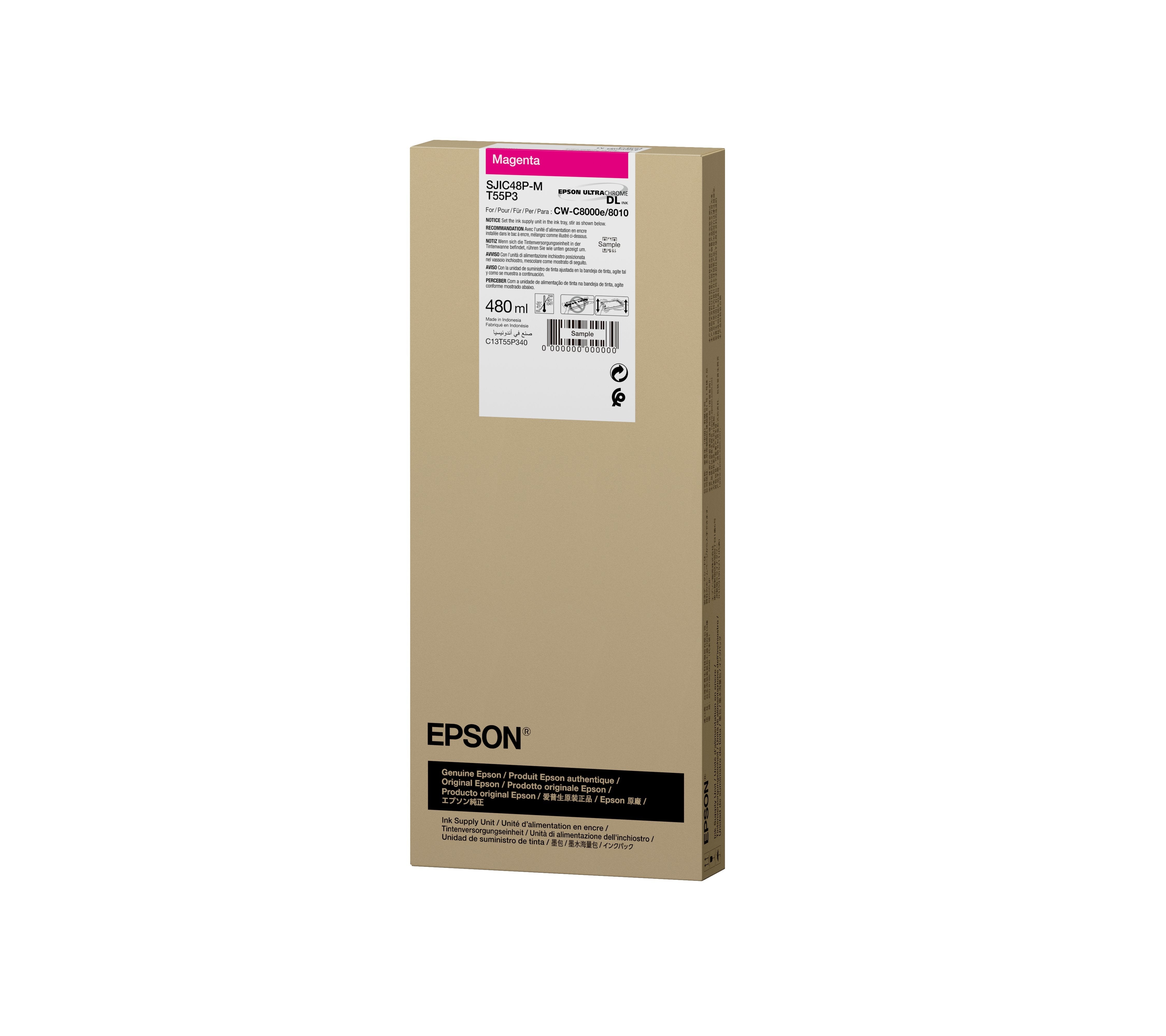 Sjic48p-M Ink Cartridge For Cw Supl C8000e Magenta