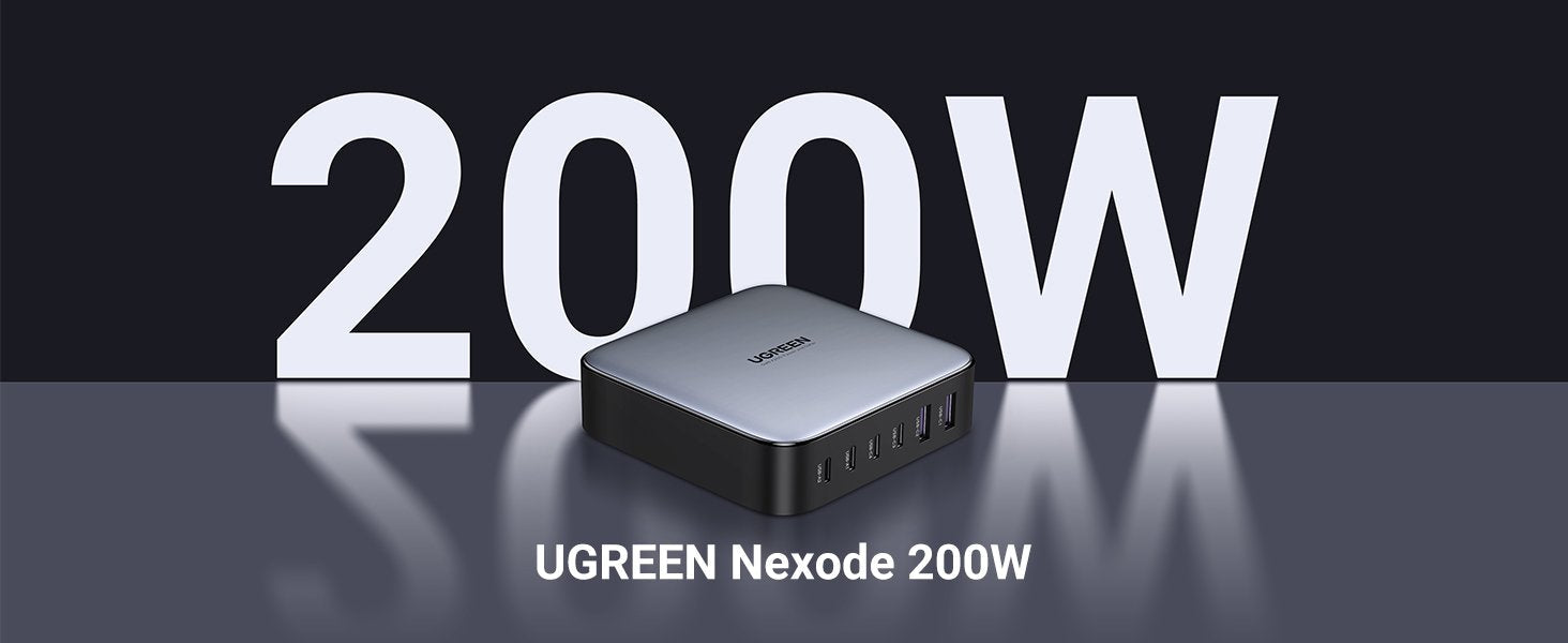 Ugreen 2usb-A+4usb-C 200w Desktop Fast Charger