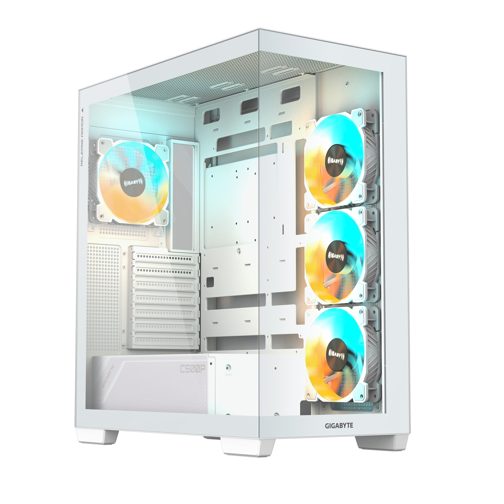 EAN 4719331555030 - GIGABYTE C500 PANORAMIC STEALTH Midi Tower Blanco imagen 1
