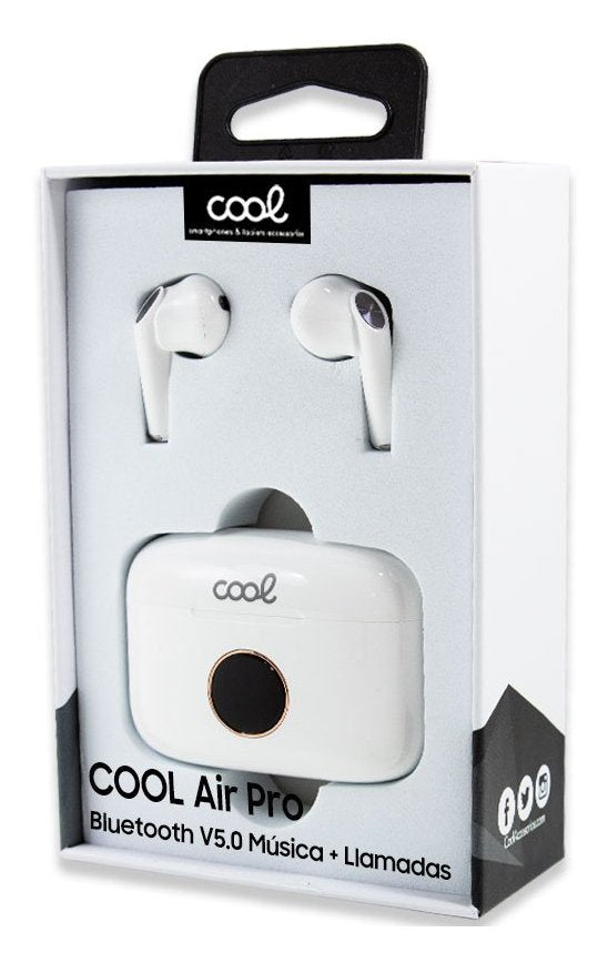 Auricular + Mic Cool Dual Pod Air Pro Bluetooth White