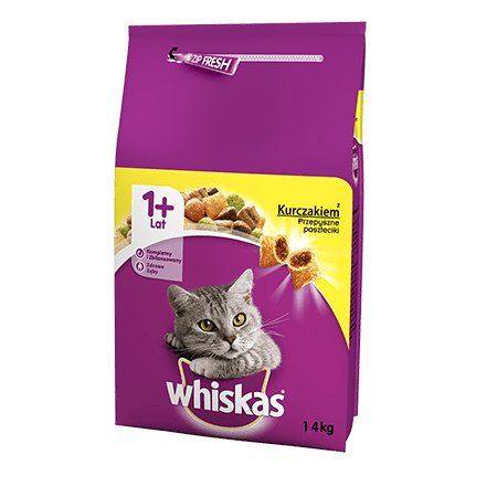 EAN 5900951014352 - Whiskas 5900951014352 alimento seco para gatos 14 kg Adulto Pollo imagen 1