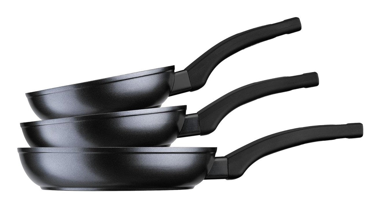 Monix Pack 3 Sartenes Forjadas 18 22 26cm Aluminio Forjado Antiadherente Todo Tipo De Encimeras Mango Baquelita