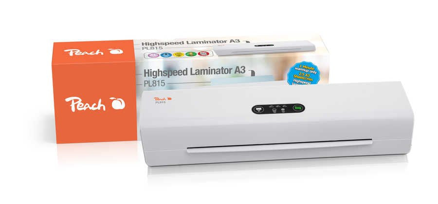 Laminadora Peach Pl815 Térmica 800 Mm/Min 33 Cm, Laminadora Térmica, 1 Min, 800 Mm/Min, 1600 W