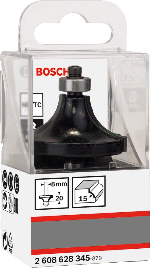 EAN 3165140358064 - Bosch 2 608 628 345 fresa para ruteadora Fresa para redondear cantos 1 pieza(s) imagen 2