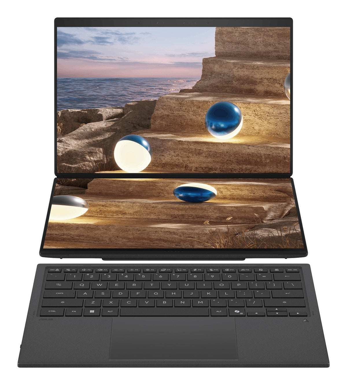Portátil Convertible Asus Zenbook Duo Oled Ux8407aa-Sn504w Intel Core Ultra 9-386h 32gb 1tb Ssd 14' Táctil Win11