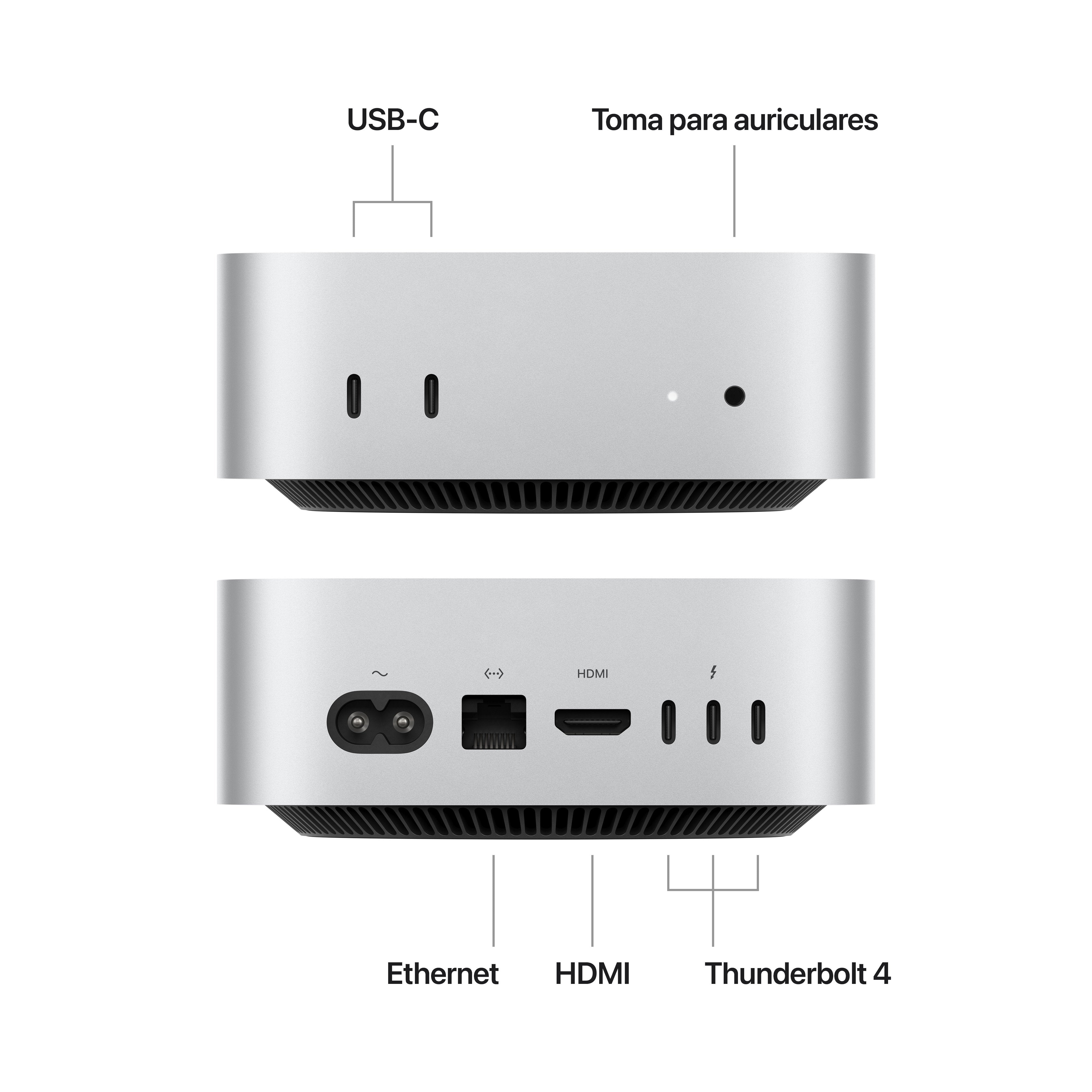 EAN 0195949911576 - Apple Mac mini Apple M M4 16 GB 512 GB SSD macOS Sequoia Mini PC Plata imagen 2