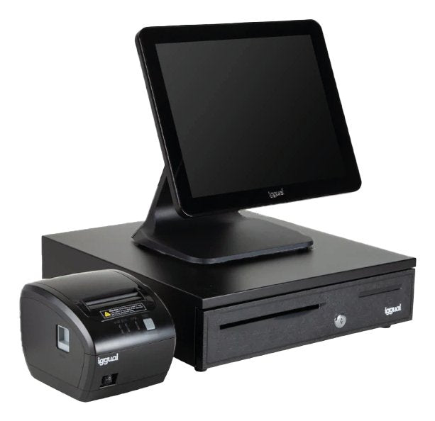 EAN 2520022417498 - iggual IGG319635pack80 N100 Todo-en-Uno 38,1 cm (15") 1024 x 768 Pixeles Pantalla táctil Negro imagen 1