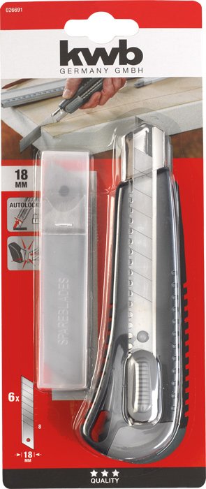 Kwb Hobby Abbrechklingenmesser-Set Con 5 Ersatzklingen 026691