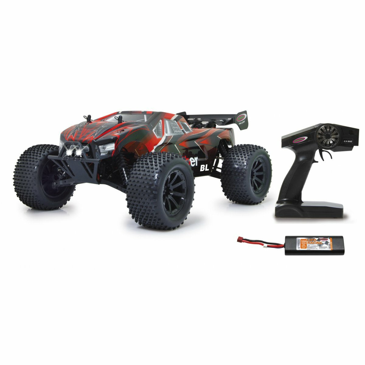 Jamara 059740 Modelo Controlado Por Radio Coche Todoterreno 1:10, Radiocontrol Rojo/Marrón, Coche Todoterreno, 1:10, 14 Año(S), 2,79 Kg