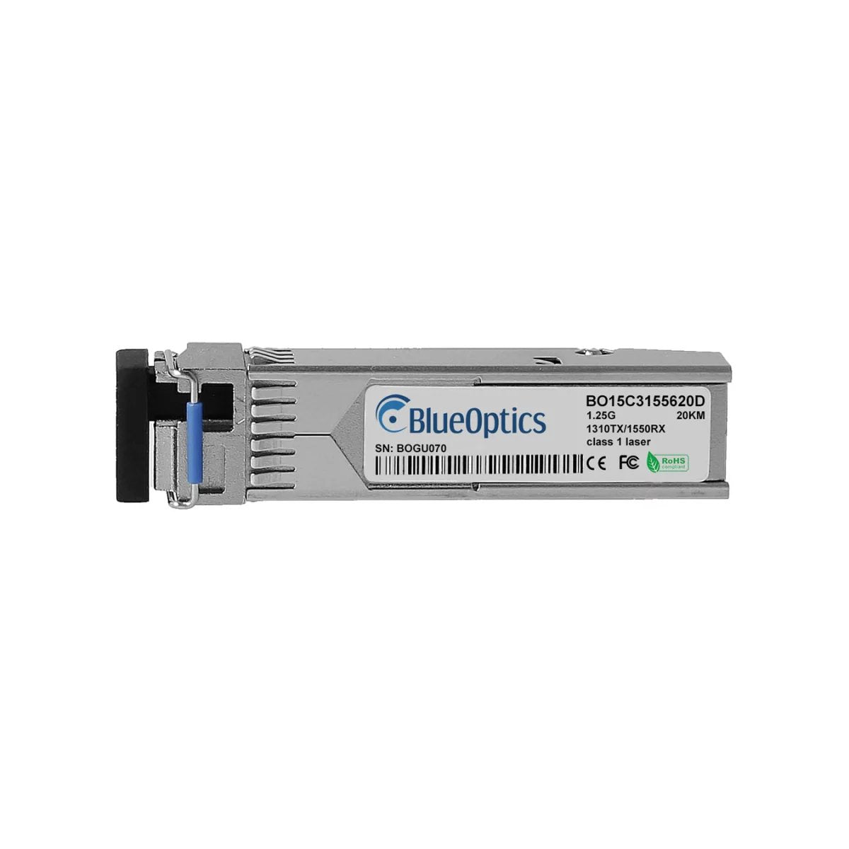 Blueoptics Calix 100-01666 Blueoptics Bo15c3155620d Sfp Transceiver, Lc-Simplex, 1000base-Bx-U, Singlemode Fiber, Tx1310nm/Rx1550nm, 10km