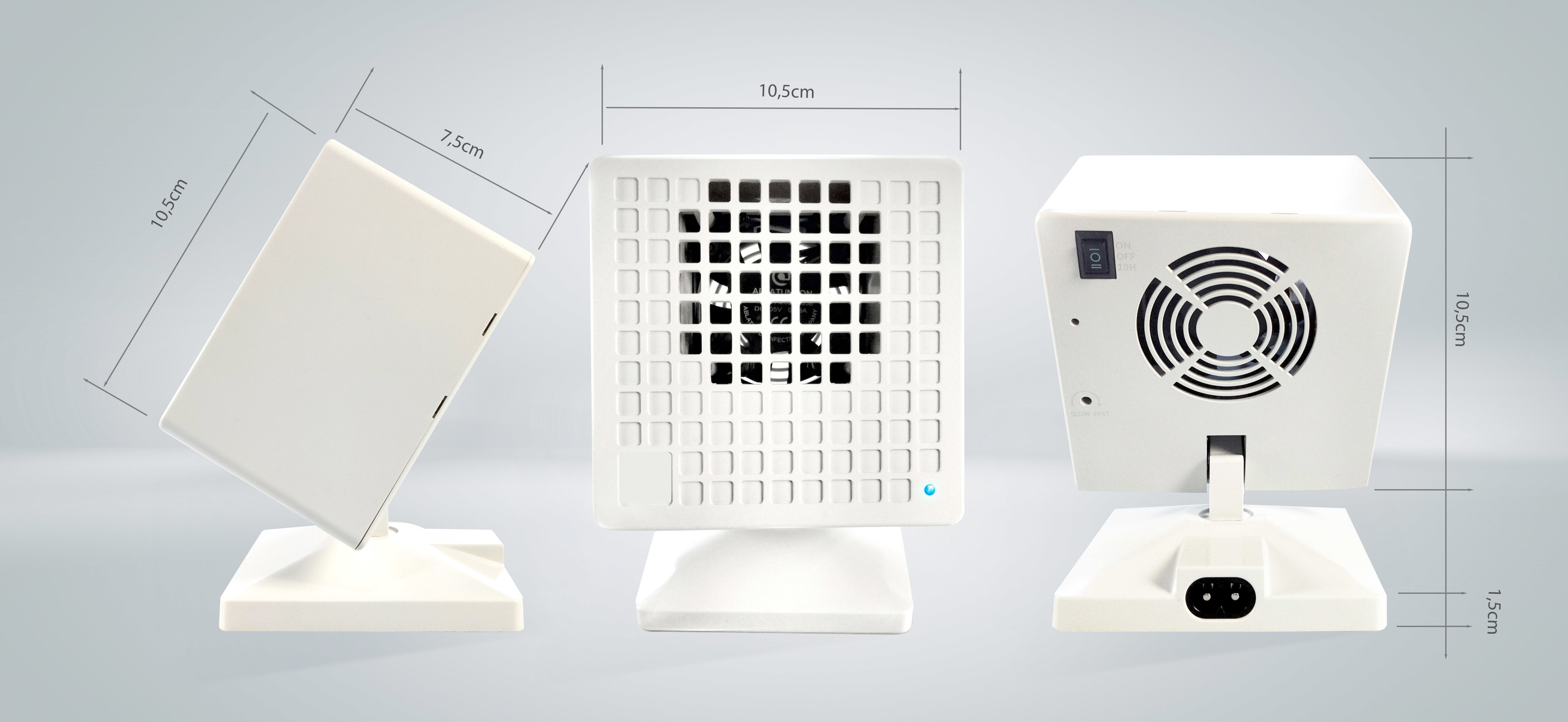 Purificador De Aire Vibian Air Virus Killer Por Iones Mata Virus Sars-Covid,H1n1, Mrsa Color Blanco