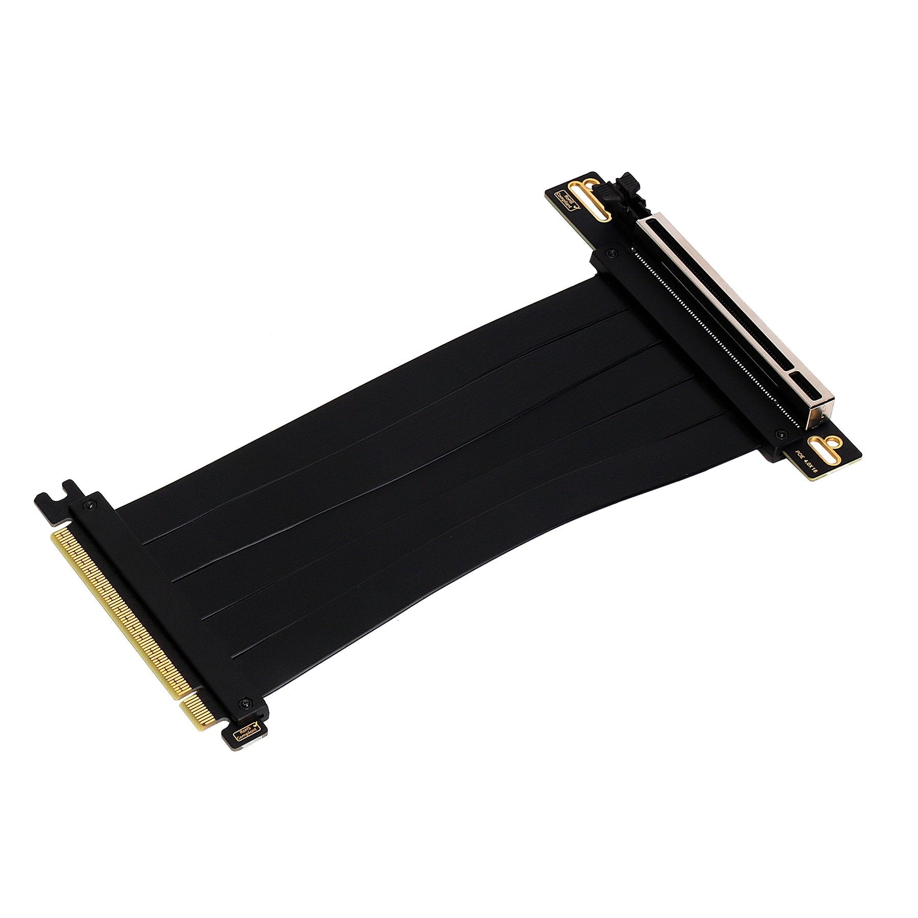 Aisens Cable De Extension Riser Pcie 4.0 X16 Flexible - Blindaje Emi - Longitud 17cm - Negro