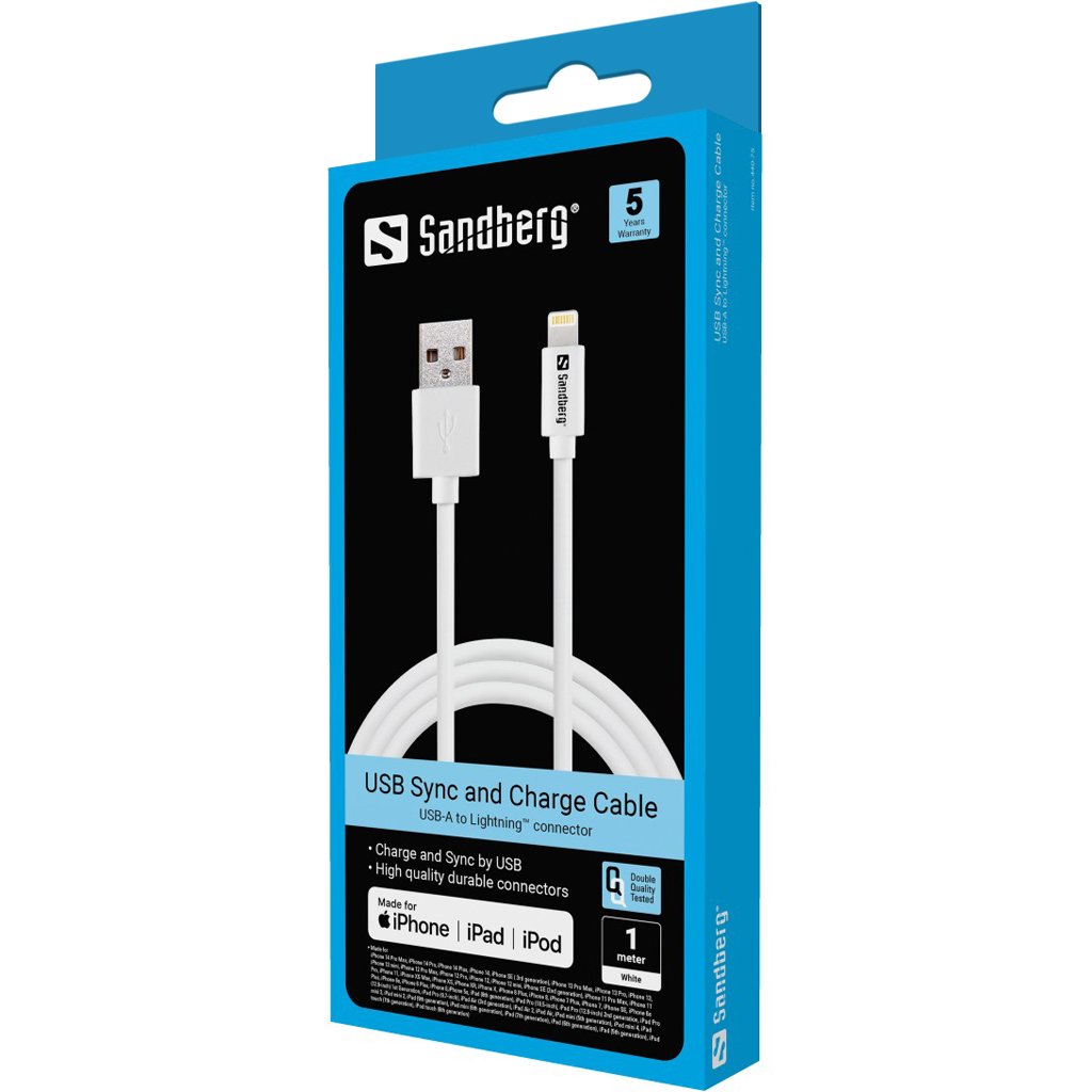 EAN 5705730440755 - Sandberg 440-75 cable de conector Lightning Blanco imagen 2