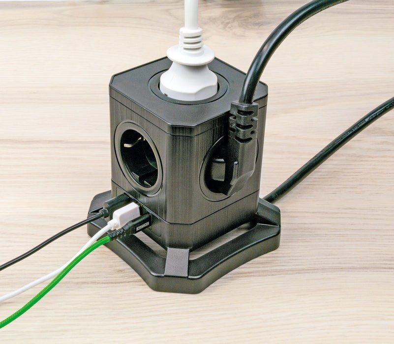 Tomas Schwaiger Power Tower 5 Elementos 7xschuko+2x Usb, 1,8m