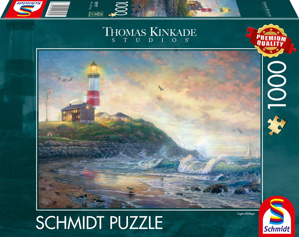 Schmidt Spiele Thomas Kinkade Studios: Faro De La Esperanza, Rompecabezas De 1000 Piezas 58797