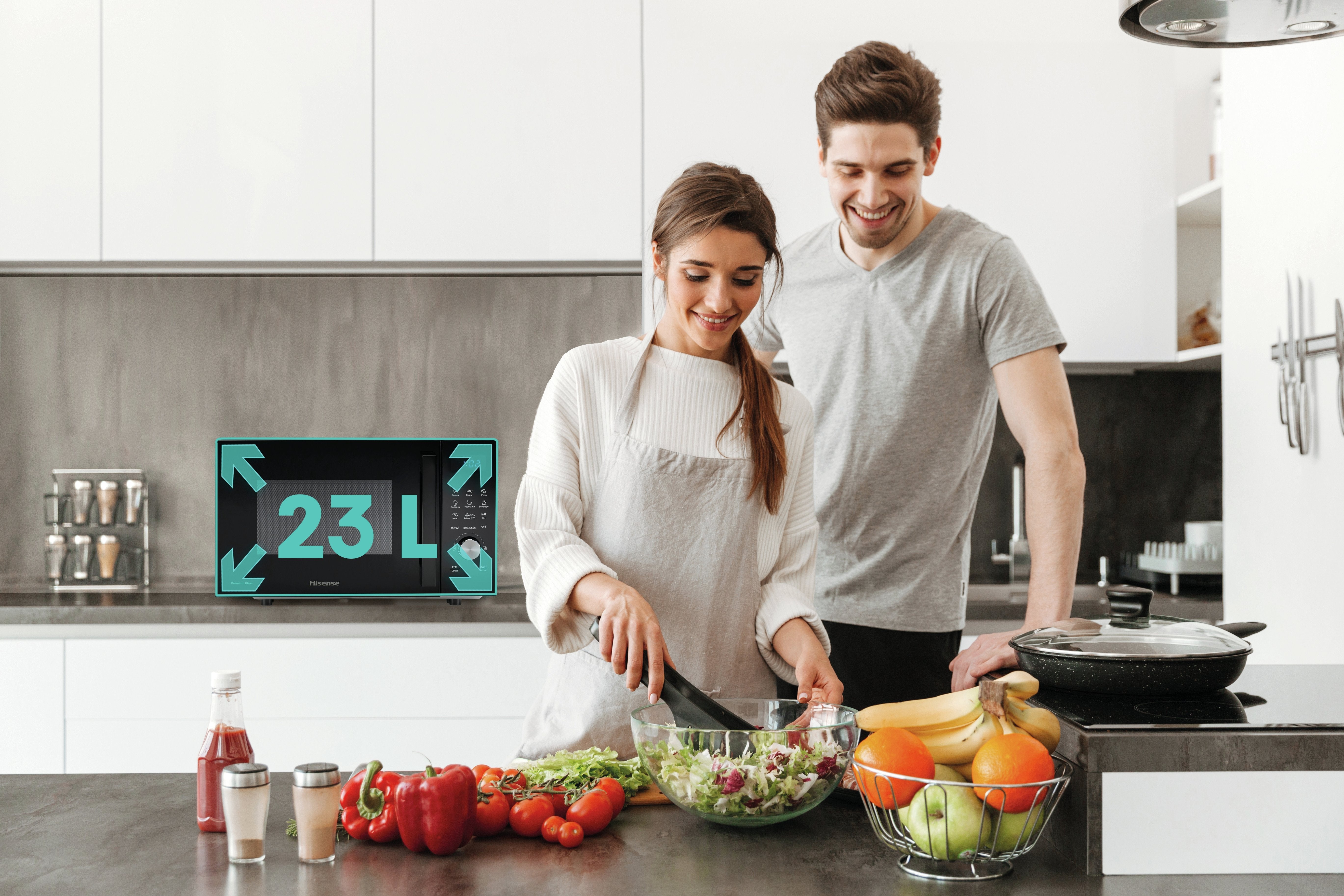 Hisense Forno A Microonde +Grill H23mobsd1hg 23l 800w Black