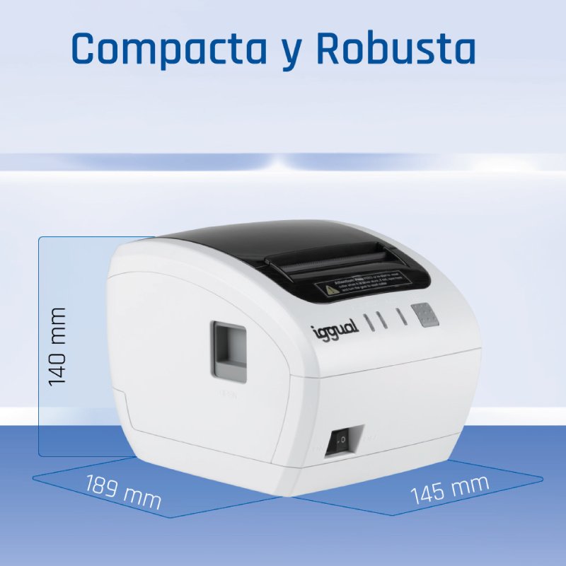 EAN 8435364320259 - iggual TP EASY 80W 203 x 203 DPI Alámbrico Térmico Impresora de recibos imagen 14