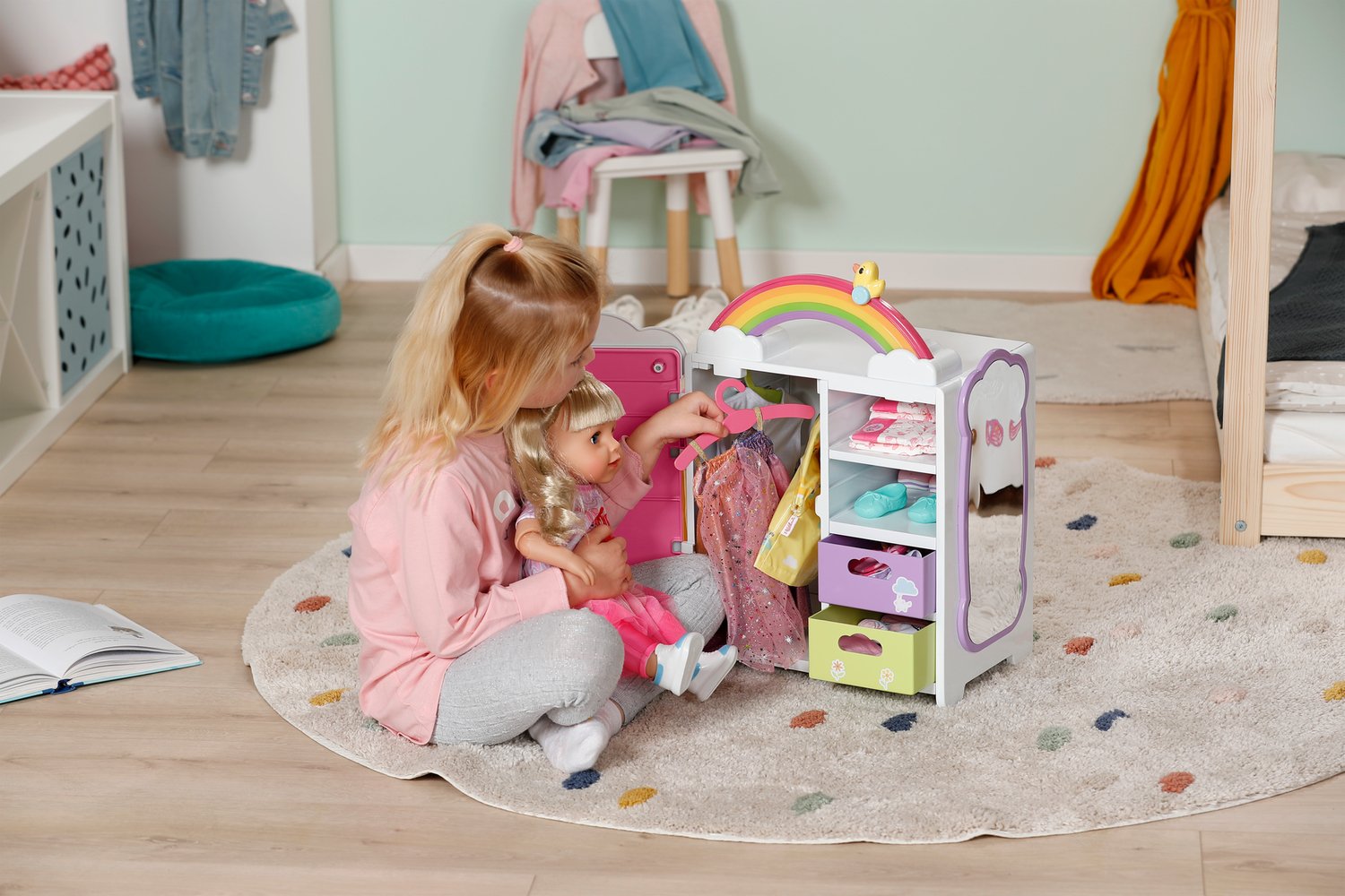EAN 4001167836040 - BABY born Rainbow Wardrobe Armario de muñeca imagen 11