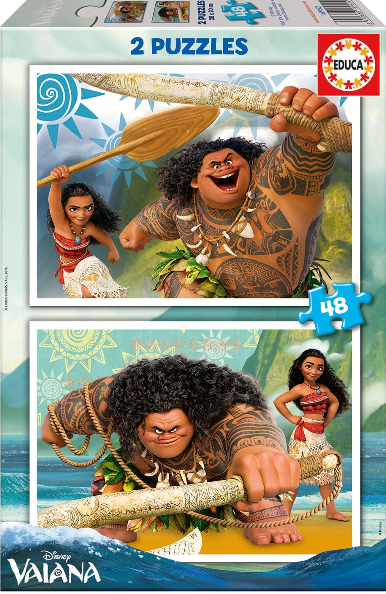 Puzzle Vaiana Disney 2x48pzs