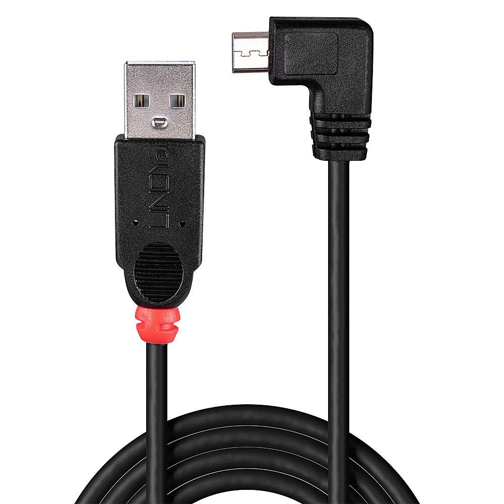 Lindy Usb 2.0 Cable Typ A/Micro-B 90° Gewinkelt M/M 2m
