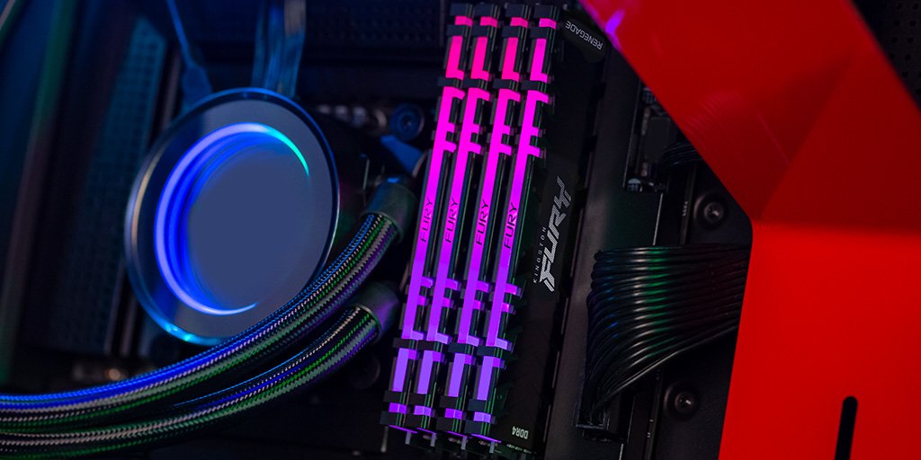 Memoria Kingston 32 Gb Ddr4-3600 Negro, Kf436c18rb2a/32, Renegade Rgb, Intel Xmp Kf436c18rb2a/32