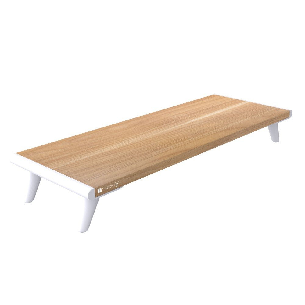 Techly Monitormänder Riser, Naturholz