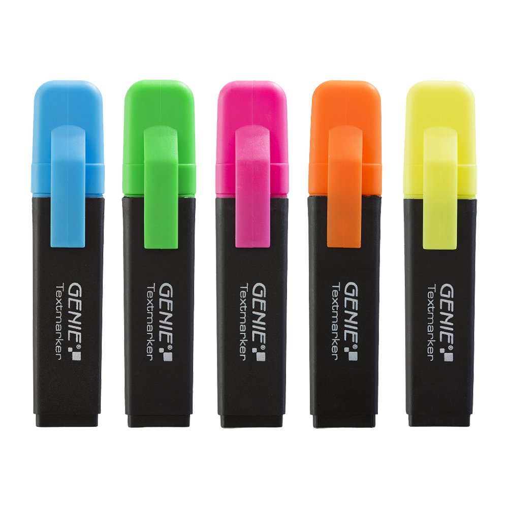 Iluminador Genie 5 Colores 5 Piezas.