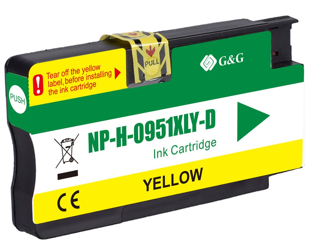 G&G Tintencartucho Compatible Con Hp 951xl Cn048ae Amarillo