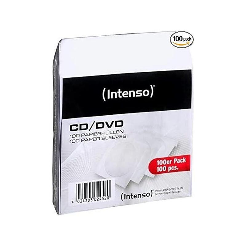 Cd Media Acc Paper Sleeves/100pack 9001304 Intenso
