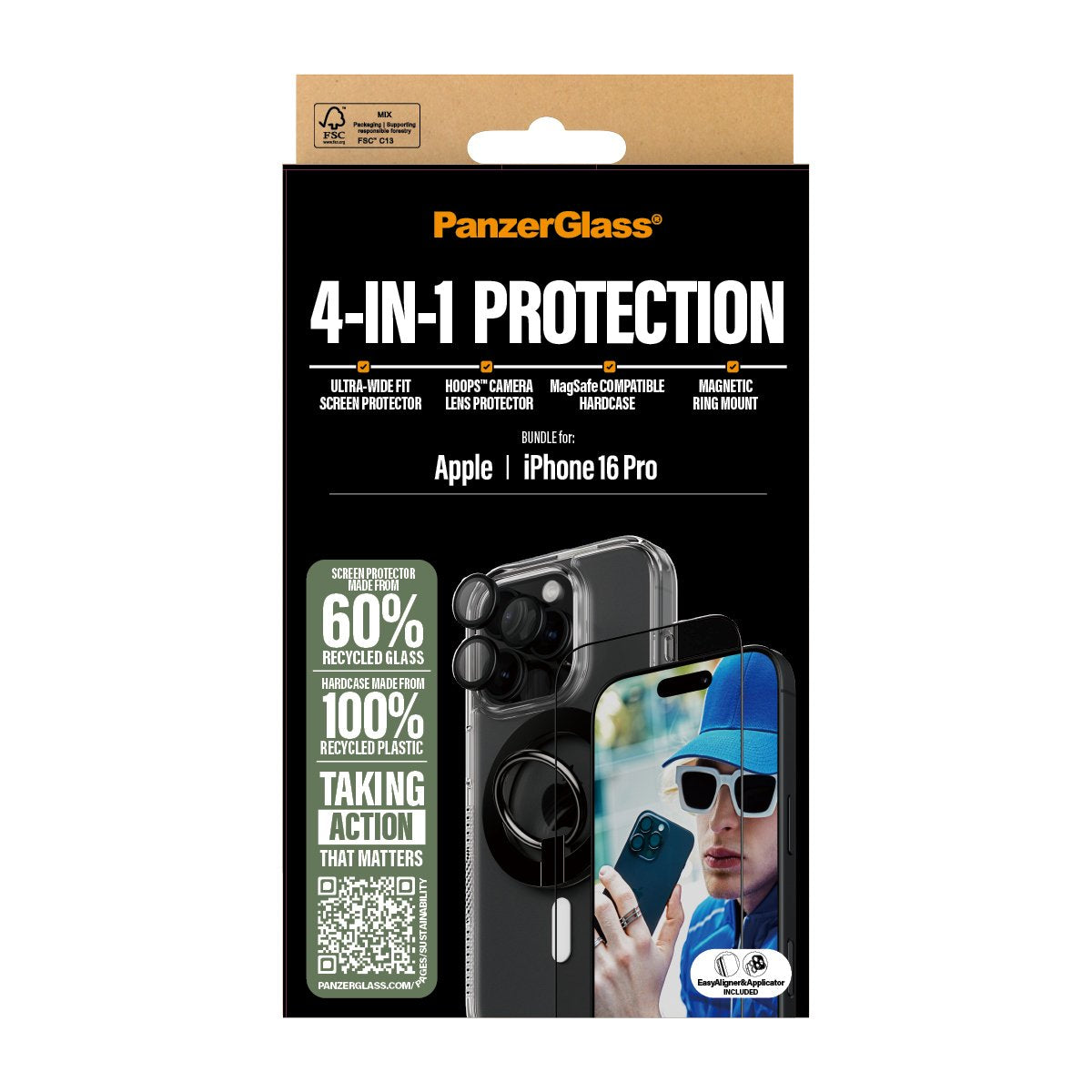 Panzerglass® 4-In-1 Protection Schutzset Für Iphone 16 Pro