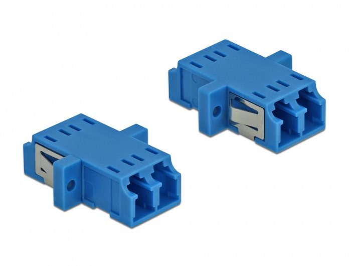 Lwl Kupplung Lc Duplex Buchse Zu Lc Duplex Buchse Singlemode 2 Stück Blau