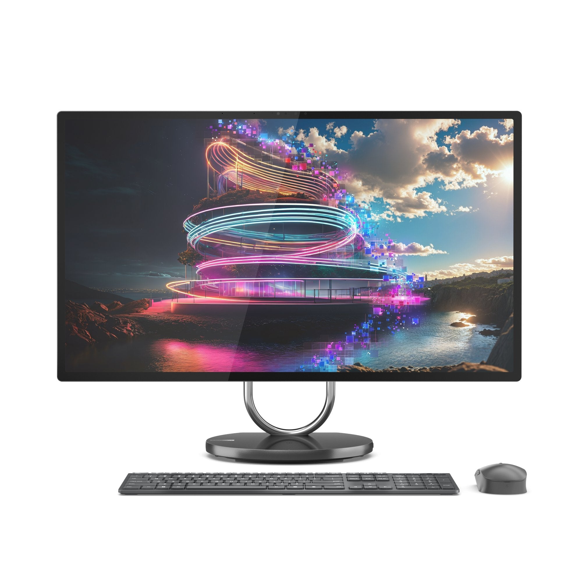 All In One Lenovo Yoga Aio 32ill10 Rtx 4050 1tb 32gb Home 31.5 Gris
