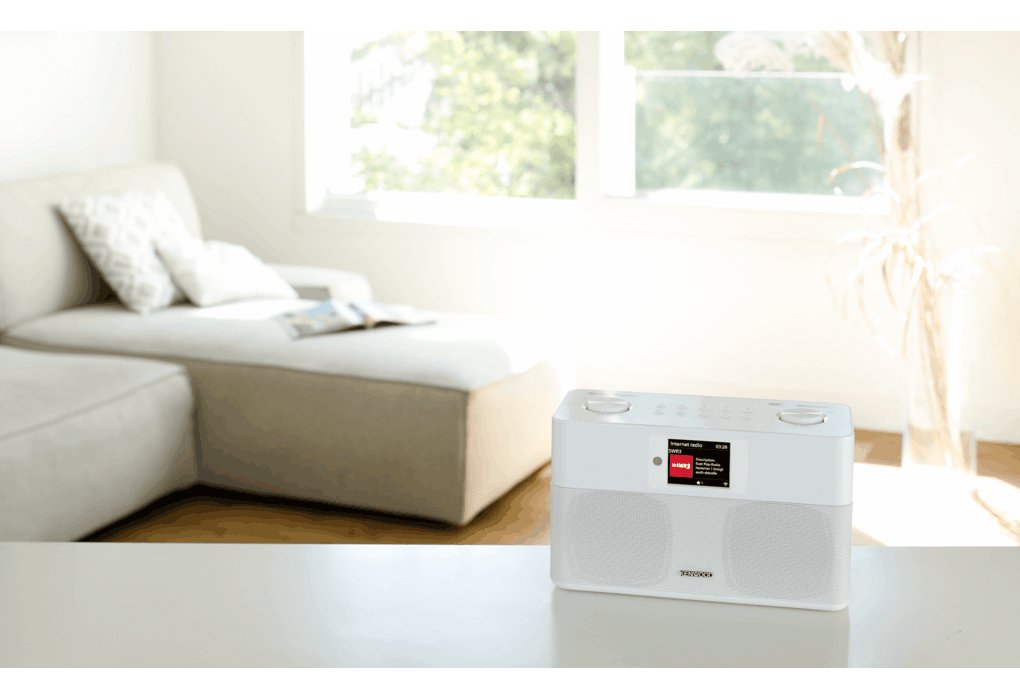 Kenwood Cr-M100s Smart Radio Mit Dab+, Grosses Farbdisplay, Wifi Blanco