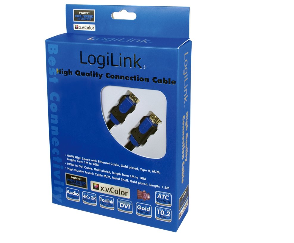 Logilink Chb1101 Cable Hdmi Ethernet A -> A St / St 1.00m Oro
