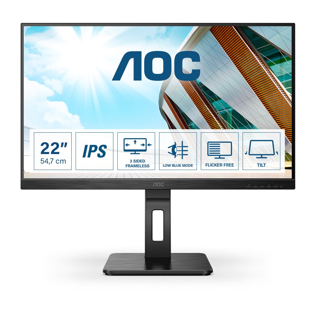 EAN 4038986127271 - AOC P2 22P2DU pantalla para PC 54,6 cm (21.5") 1920 x 1080 Pixeles Full HD LED Negro imagen 1
