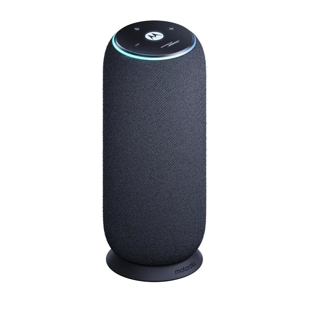 Motorola Moto Sound Flow Altavoz Para Uso Portátil Inalámbrico Bluetooth Wi-Fi Controlado Por Aplicación 30 Vatios 2 Vías Pantone Carbono
