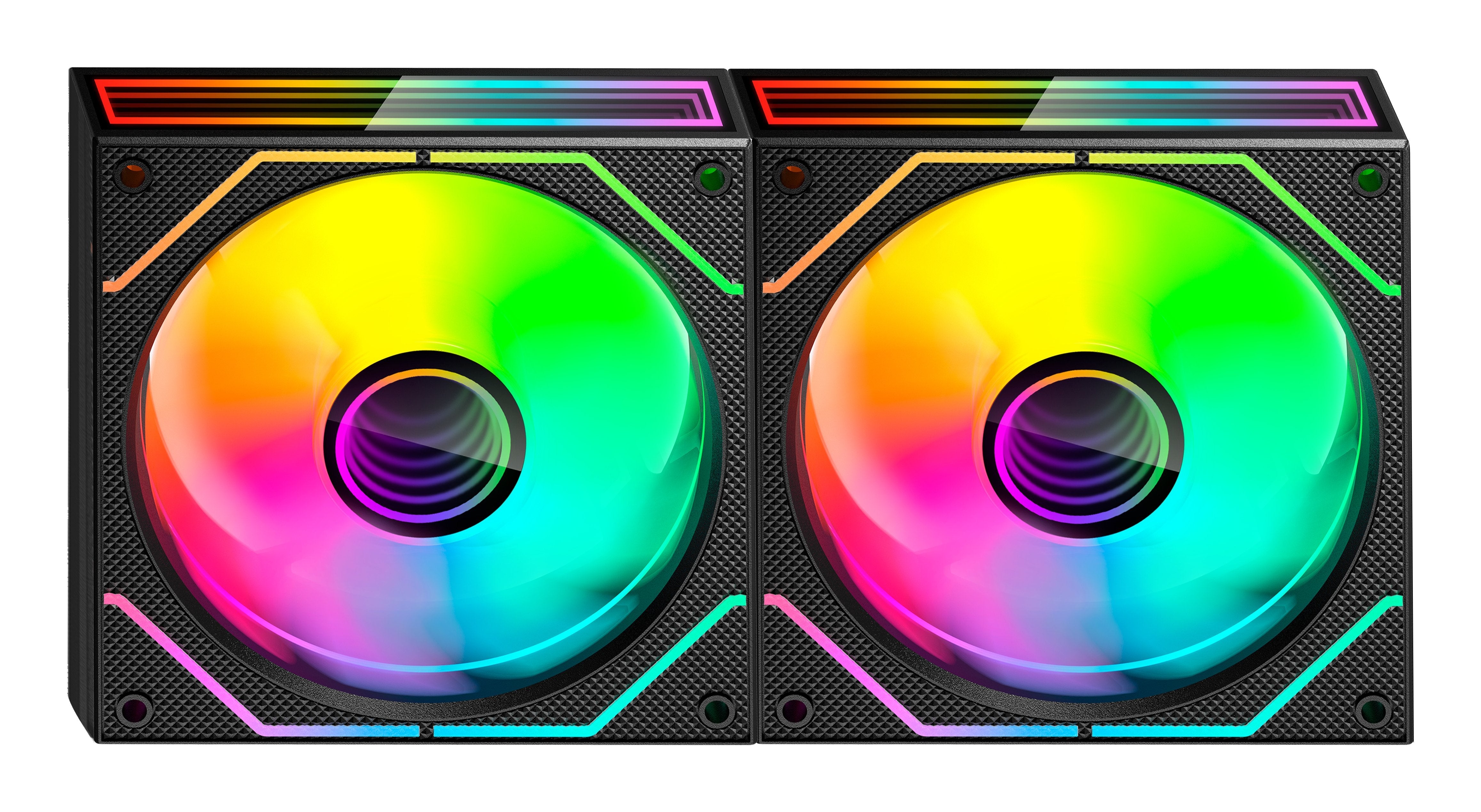 Kit 2 Ventiladores Pc Auxiliar Mf-3d Prox2r Negro Mars Gaming Argb/ Silencioso 12db / 12mm.