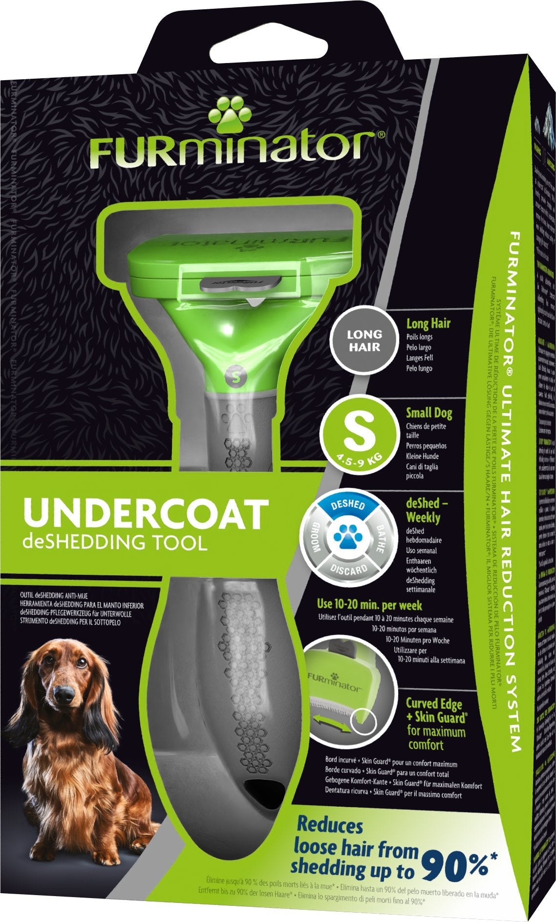 Furminator Minador De Pelo Para Perros De Pelo Largo - S