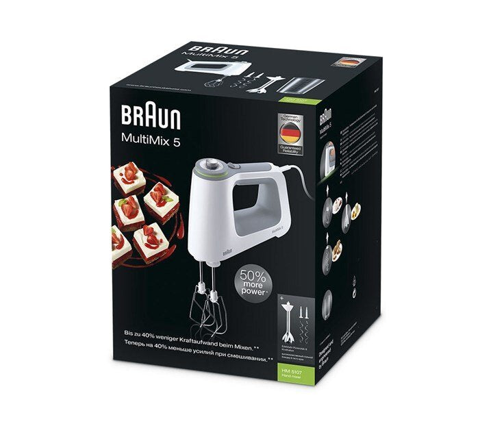 EAN 8021098773296 - Braun HM 5107 WH Batidora de mano 750 W Gris, Blanco imagen 5