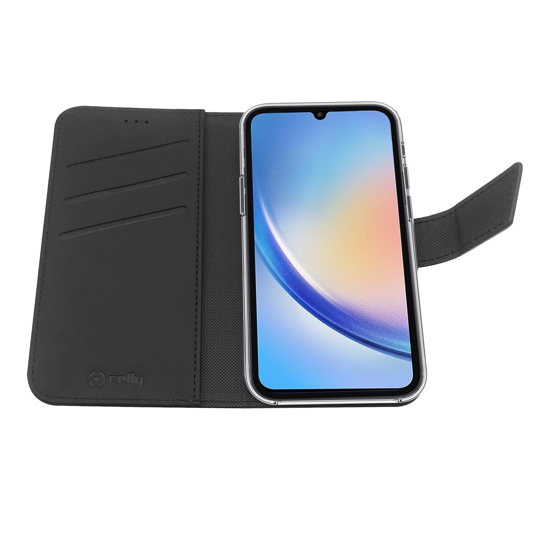 Celly Case Samsung A34 5g Wallet Black Wally1036